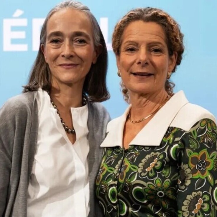 Delphine Ernotte Cunci and Cilla Benkö